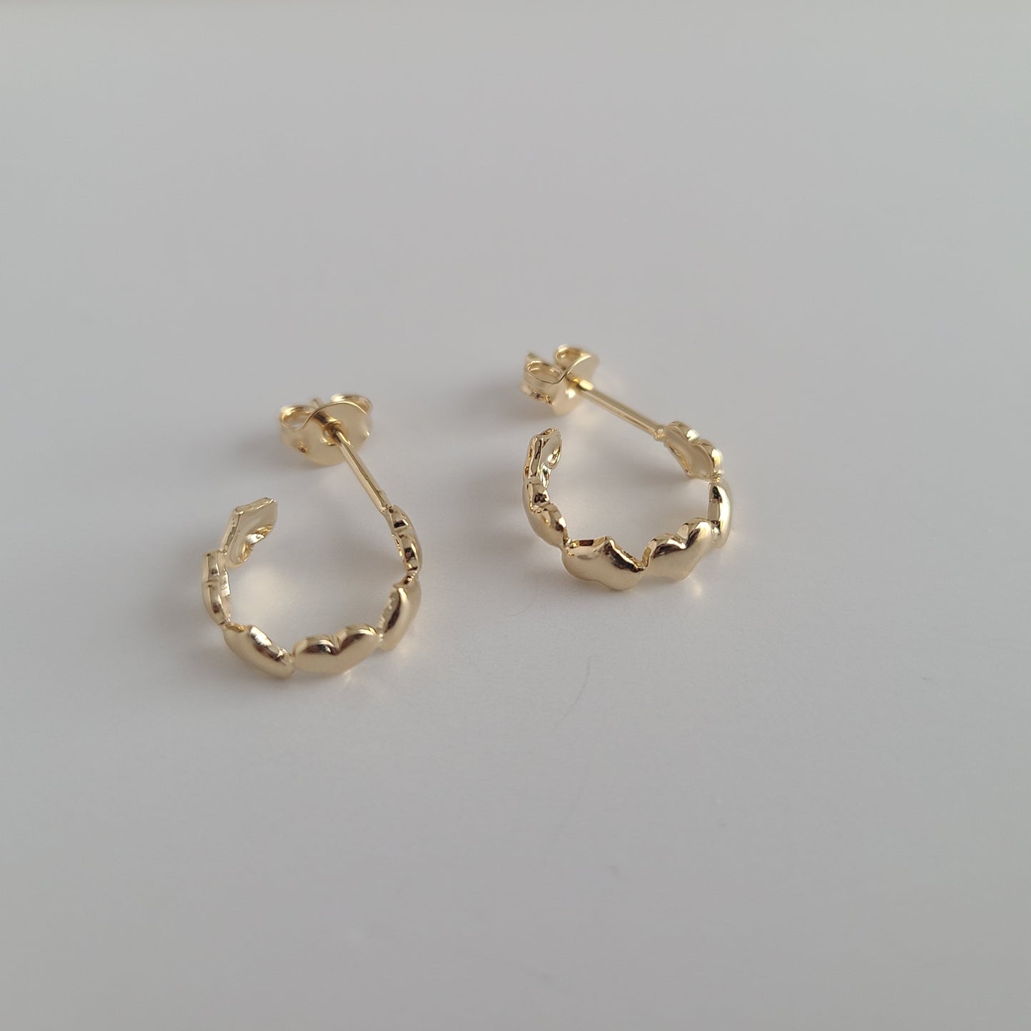 Mini Heart Hoop Earrings