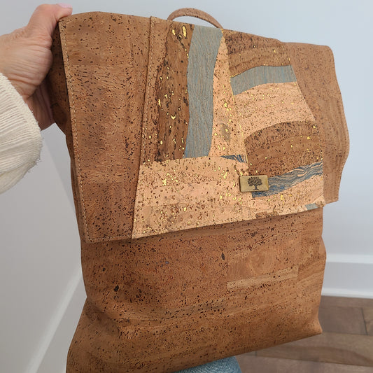 Christina Cork Backpack - Brown