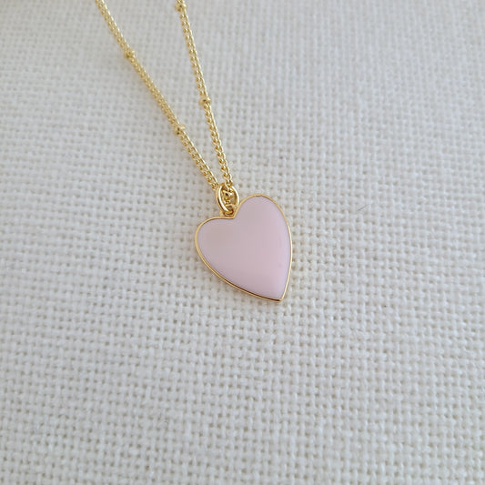 Pink Heart Necklace