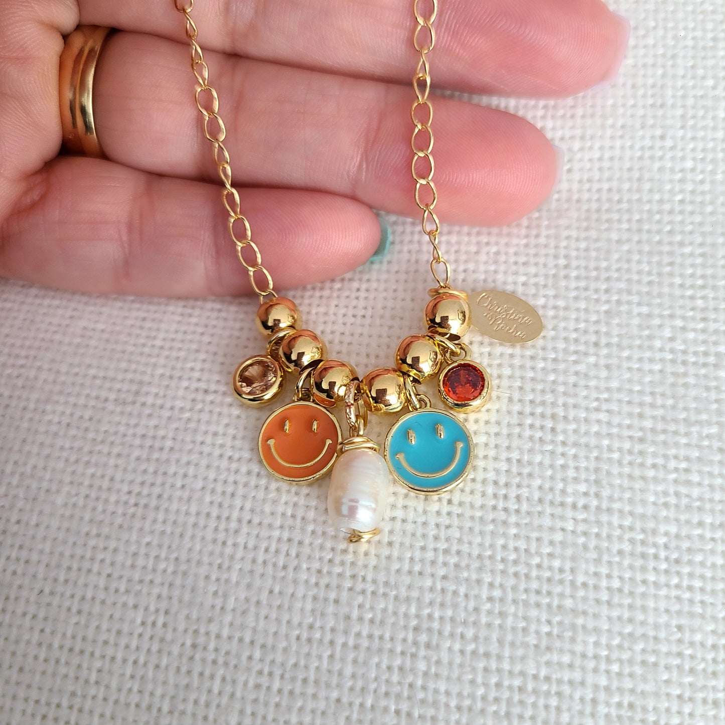 Smiles & Pearl Necklace