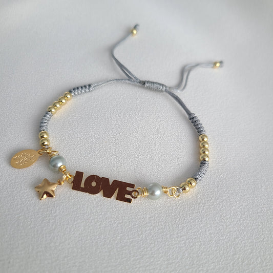 Gray Love Bracelet