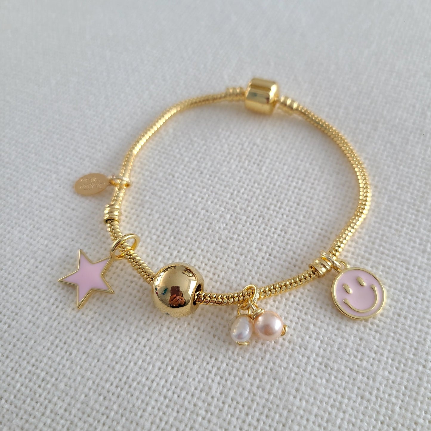 Star Rose & Pearls Bracelet