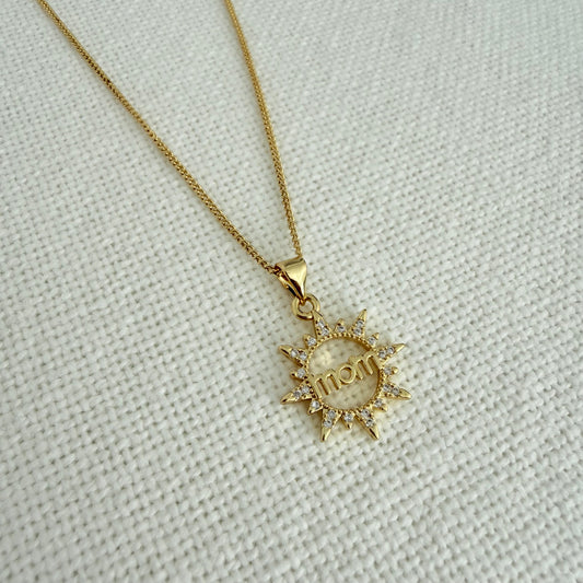Mom Crystal Glow Necklace