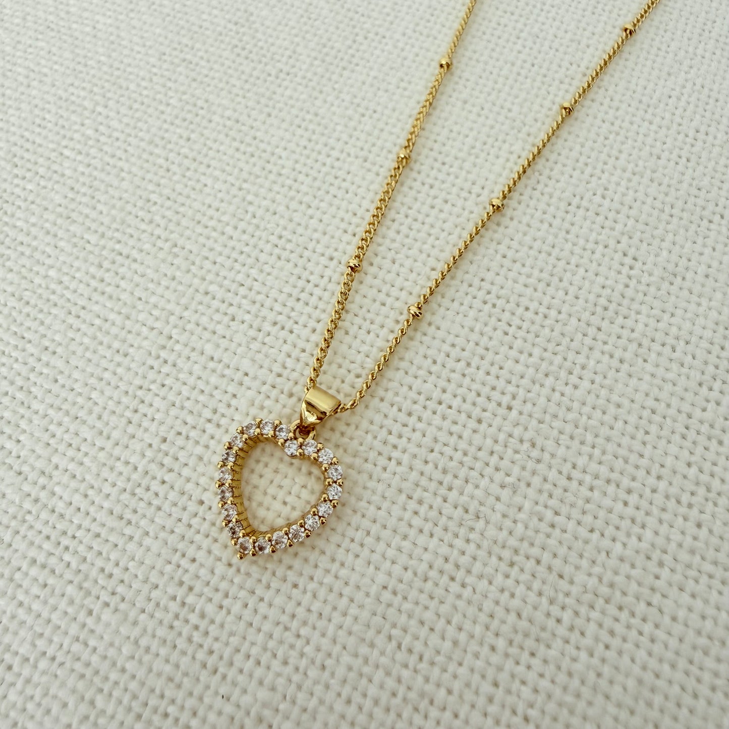 Collier Cœur Étincelant