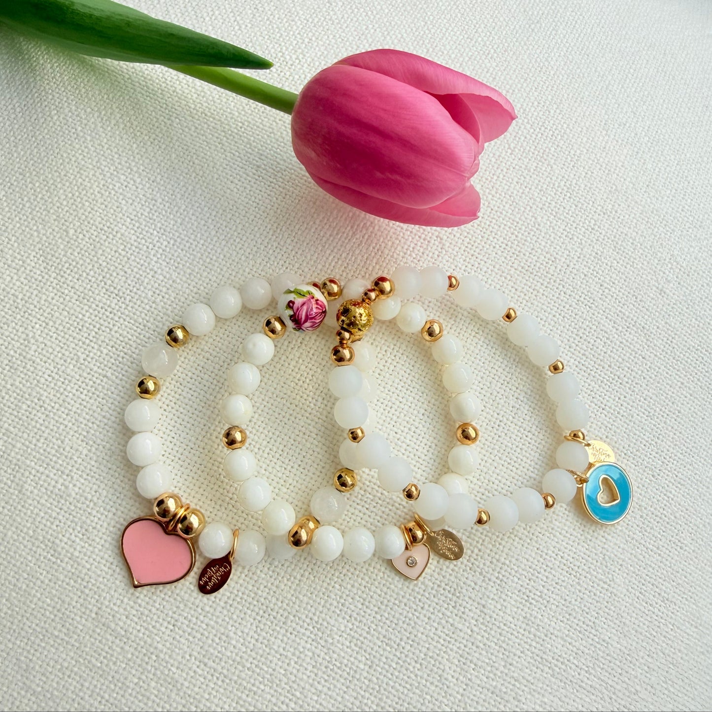 Aqua Heart Bracelet