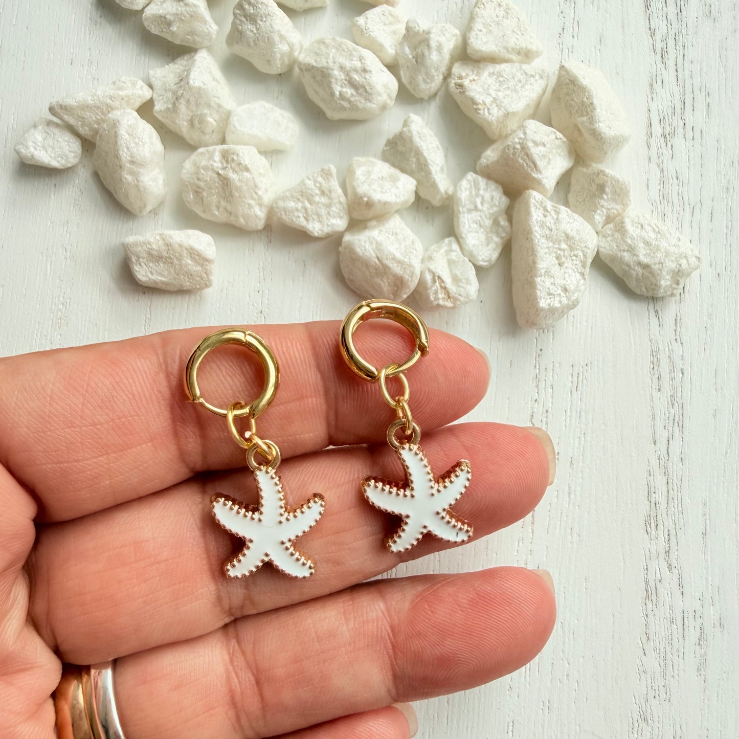 Starfish Hoop Earrings