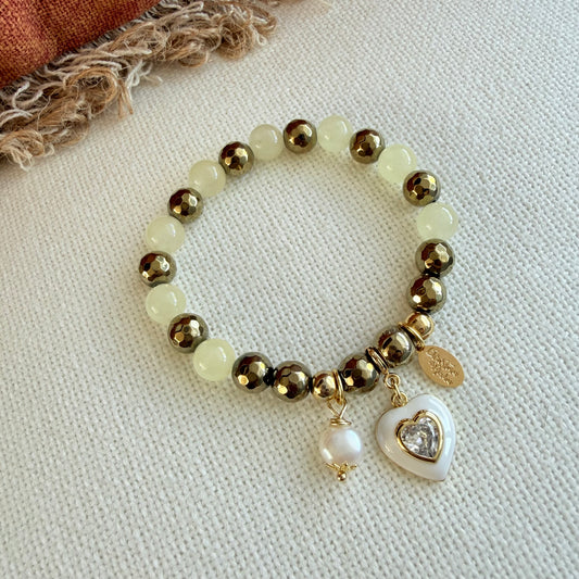 Ivory Heart Bracelet