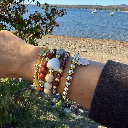 Autumn Heart Bracelet
