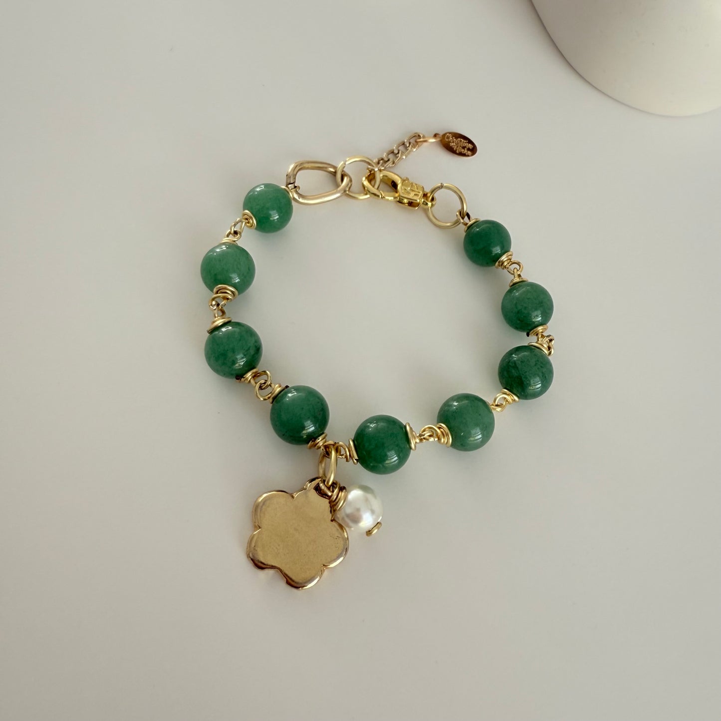 Agate Flower Bracelet