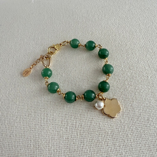 Agate Flower Bracelet