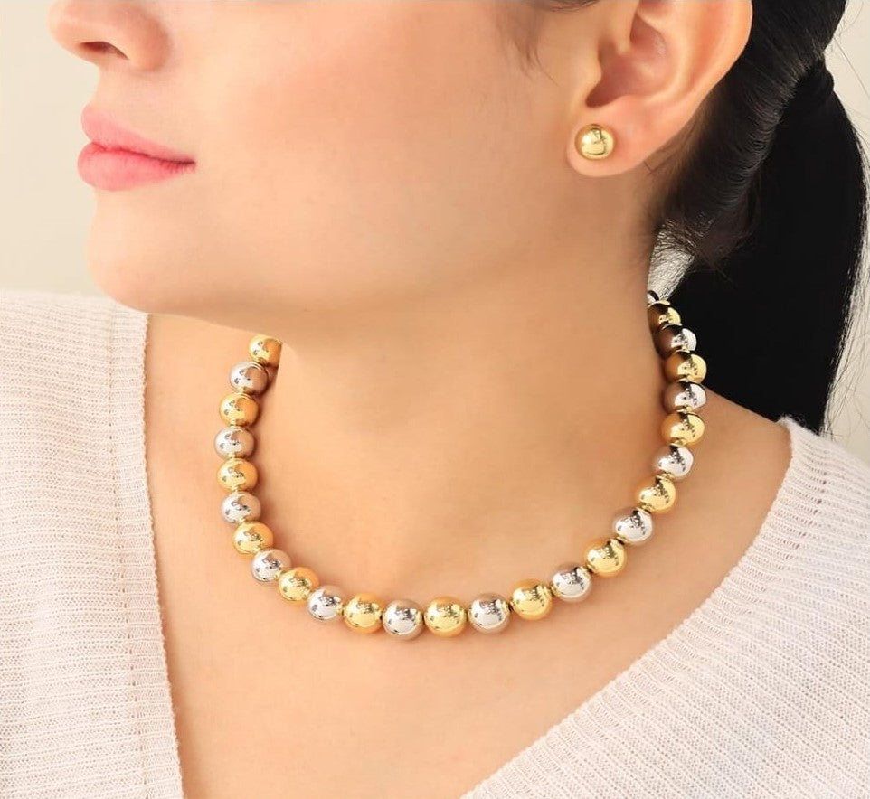 Maxi Gold & Silver Necklace