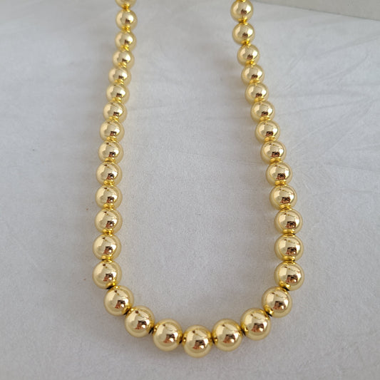 Gold Ball Chain Necklace