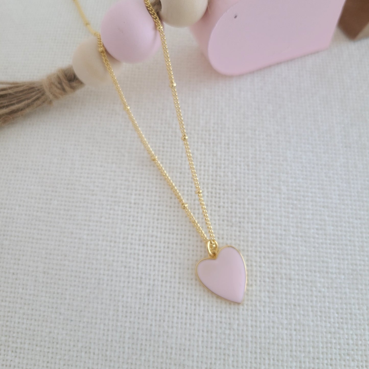 Pink Heart Necklace