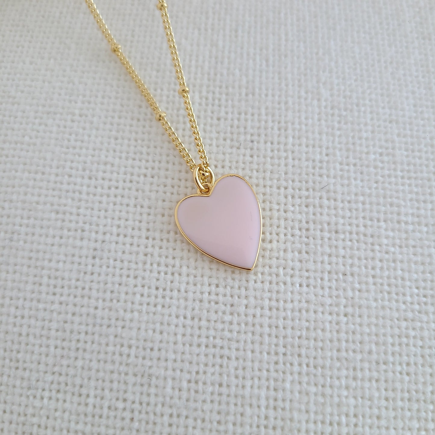 Pink Heart Necklace