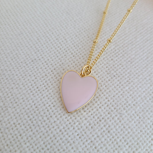 Pink Heart Necklace