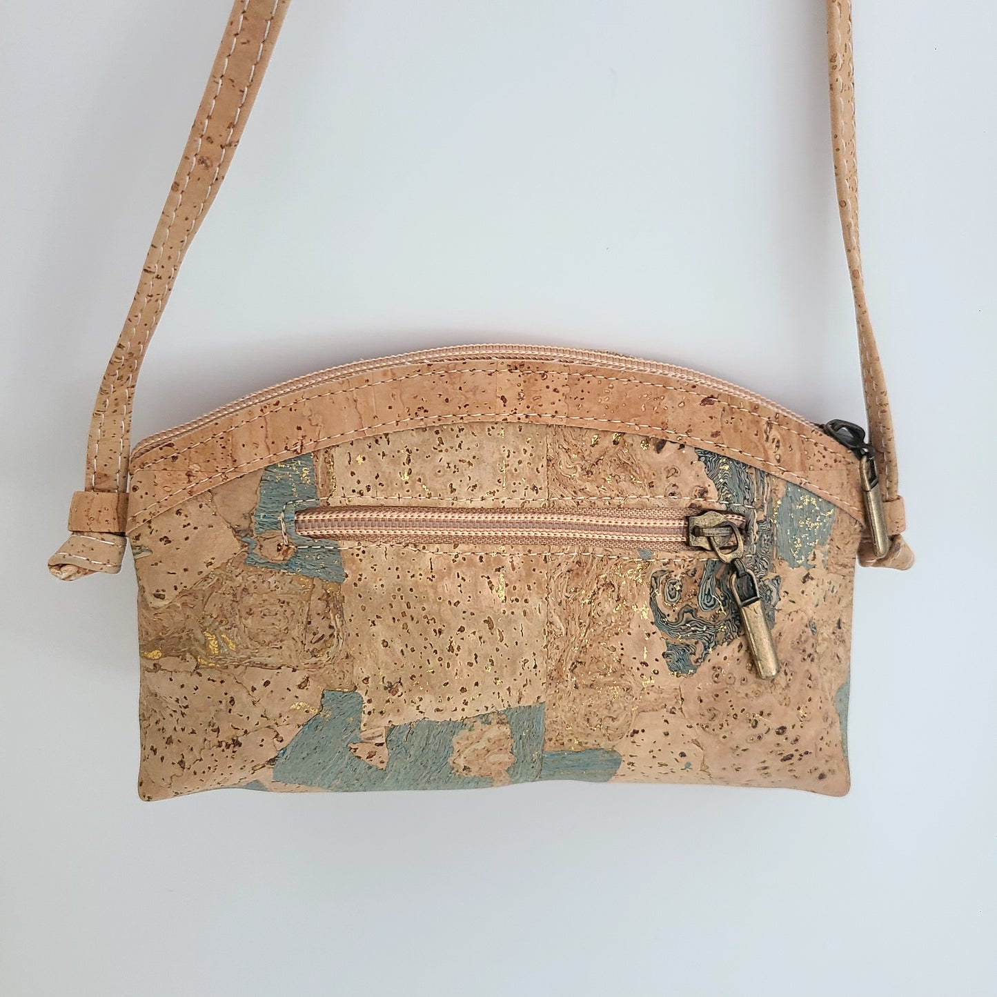 Nina Cork Handbag - Turquoise