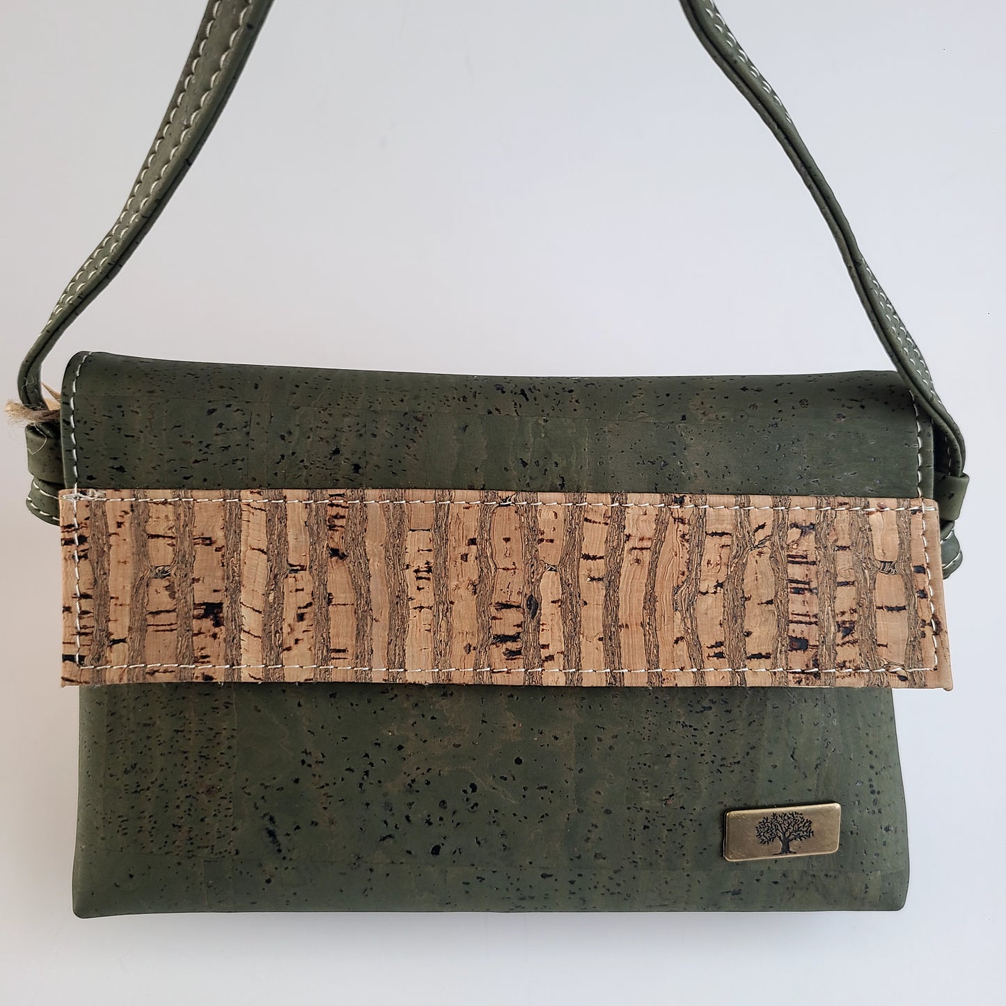 Mila Cork Handbag - Green