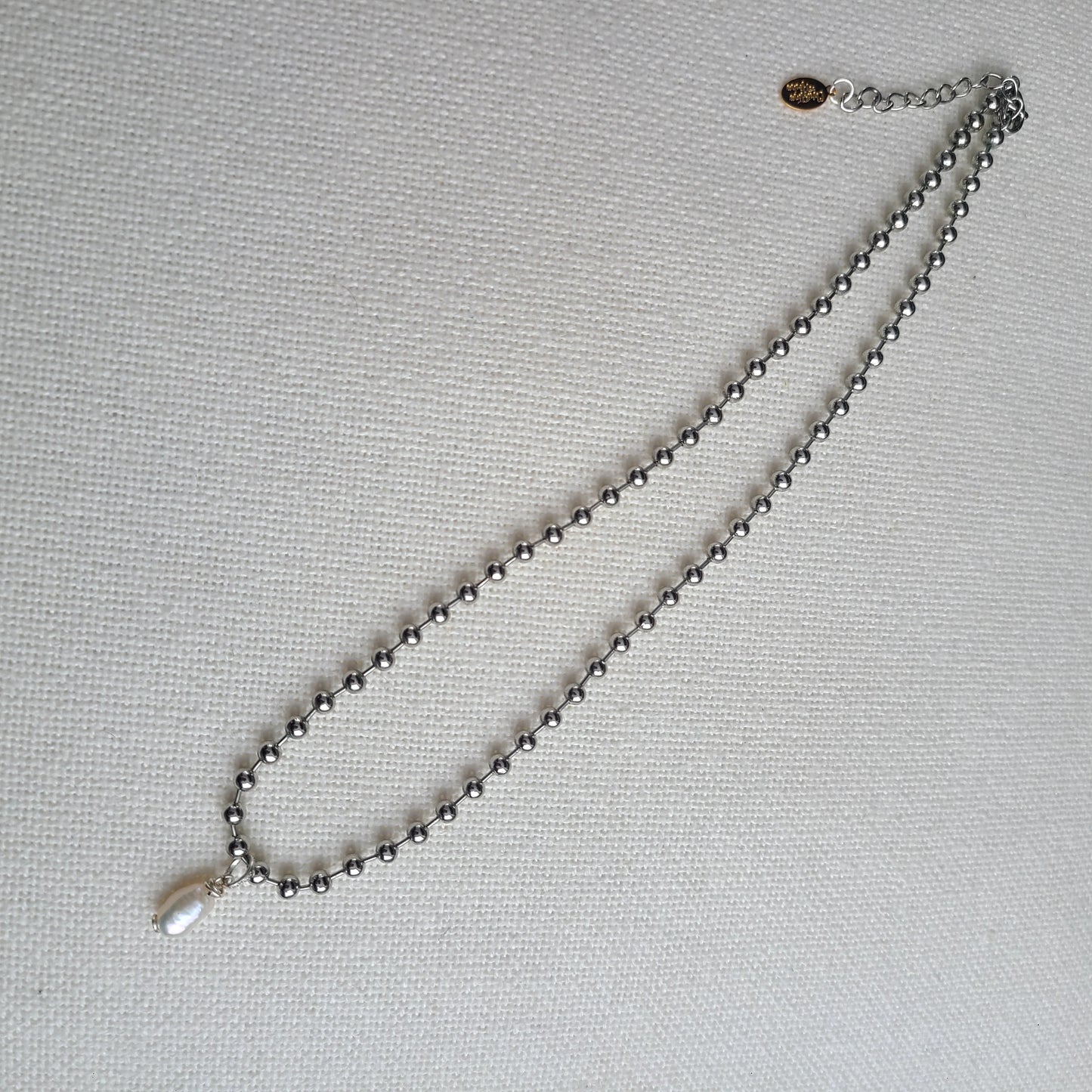 Silver Pearl Necklace