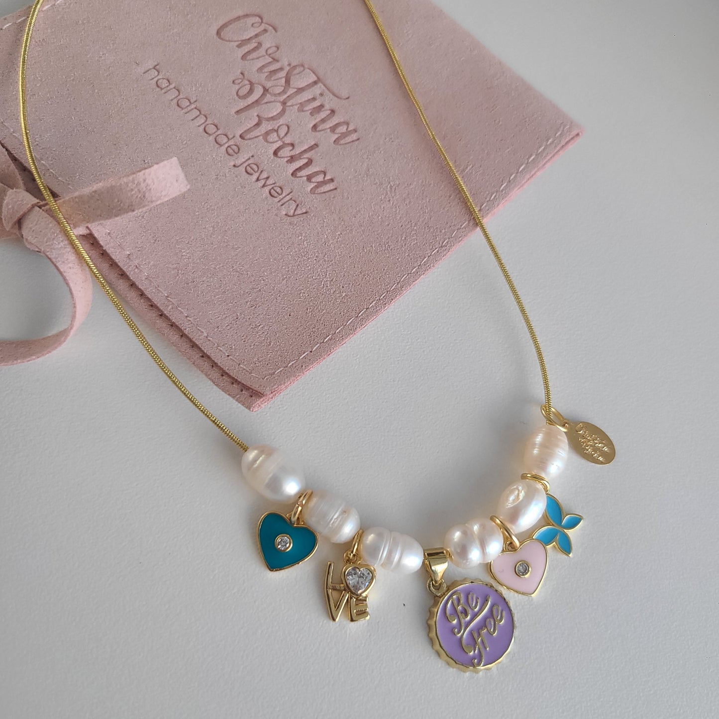 Pearls & Be Free Charm