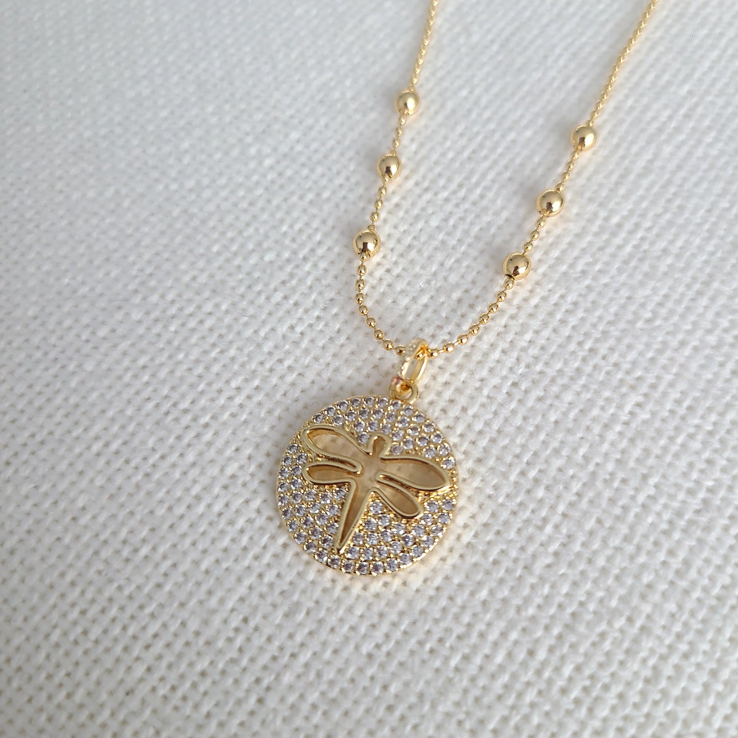 Collier lumineux libellule