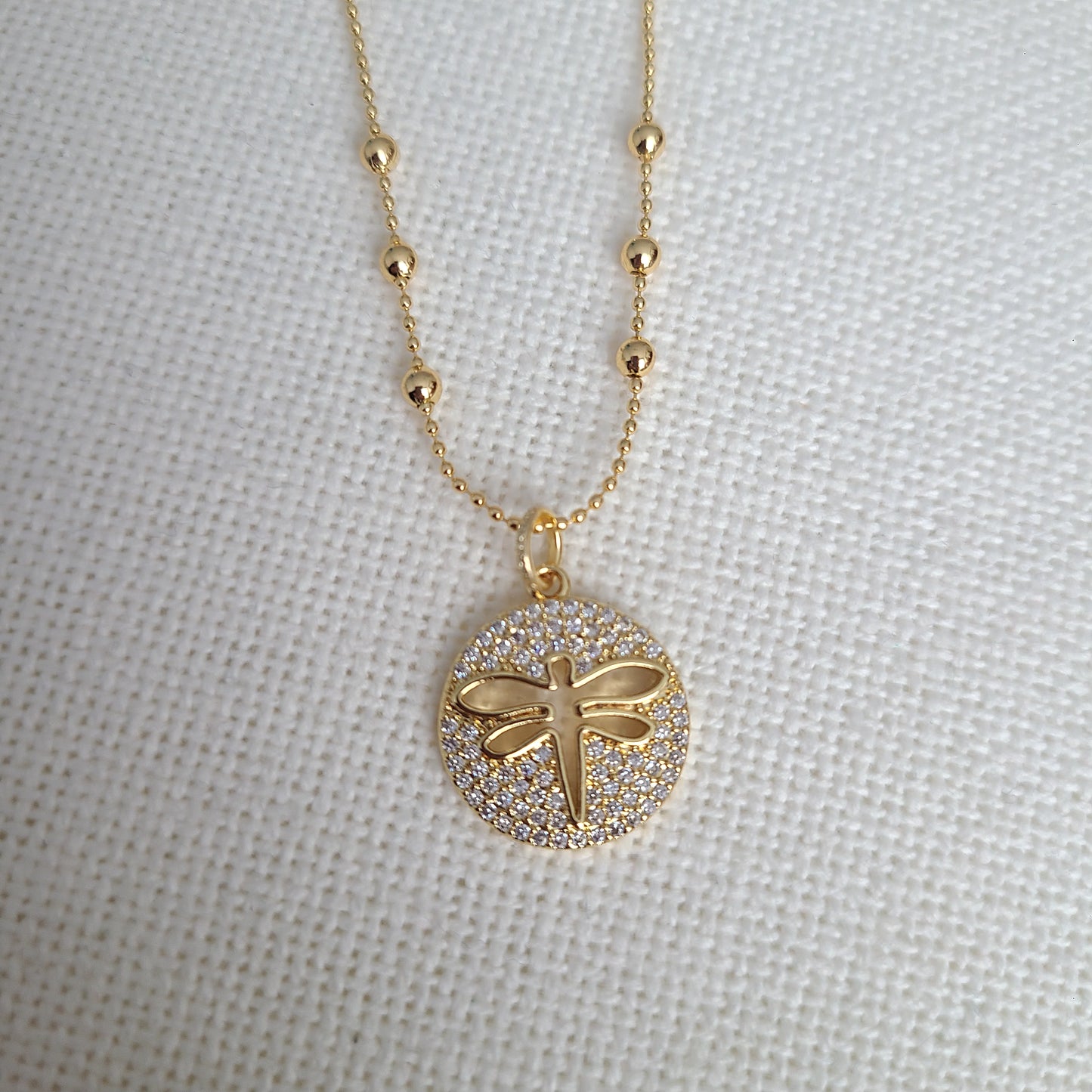 Collier lumineux libellule