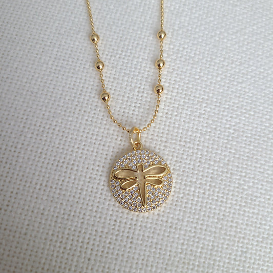 Dragonfly Glow Necklace