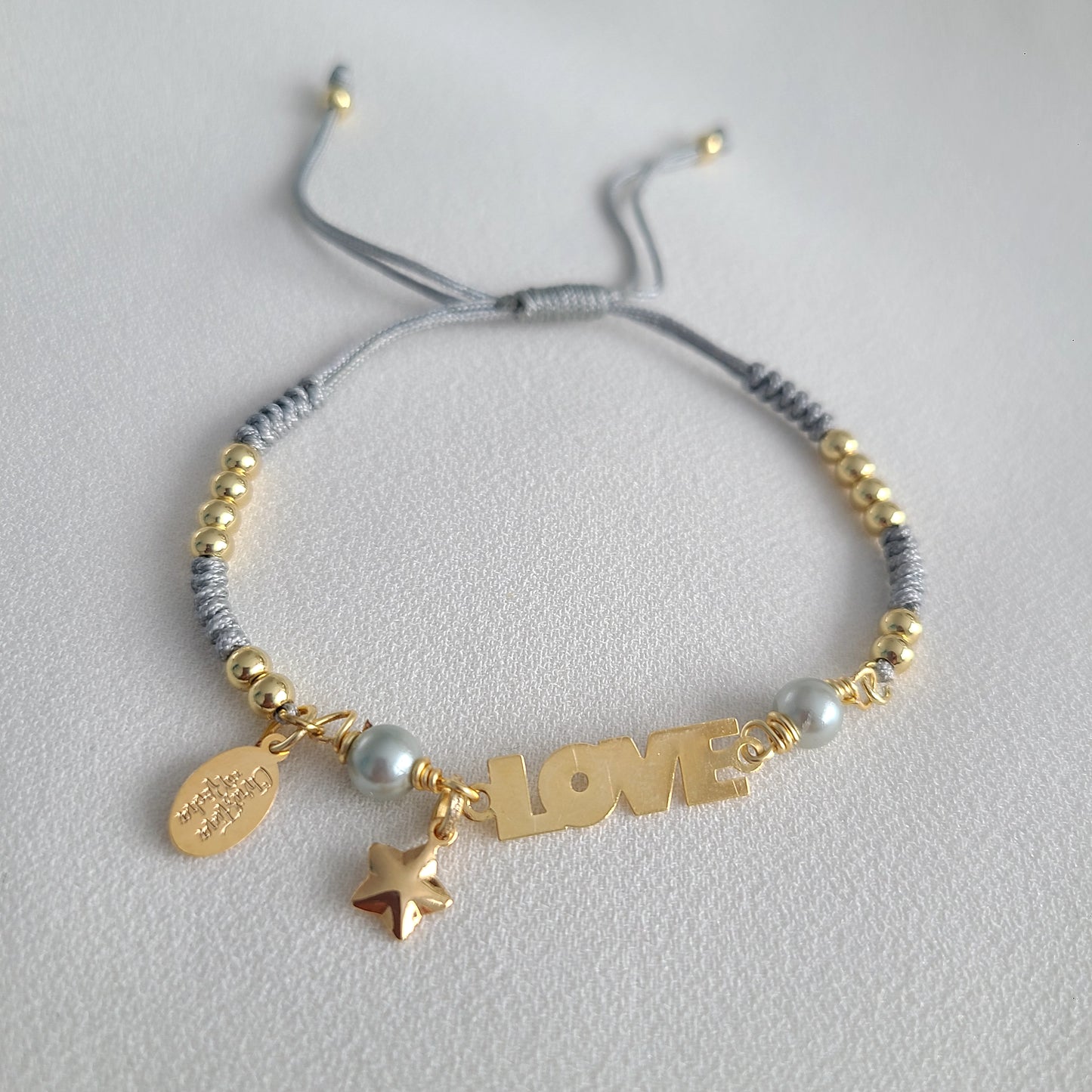 Gray Love Bracelet