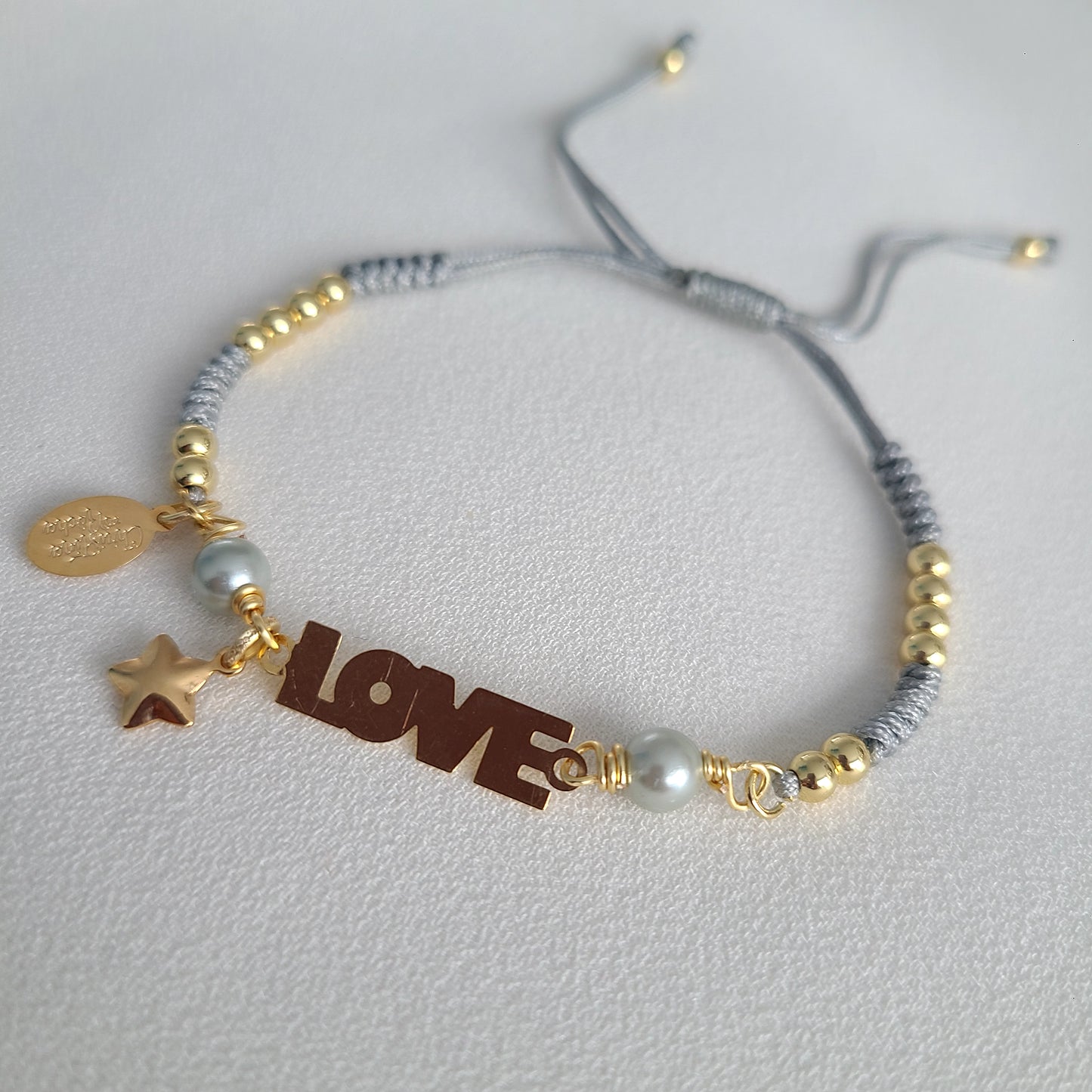 Gray Love Bracelet