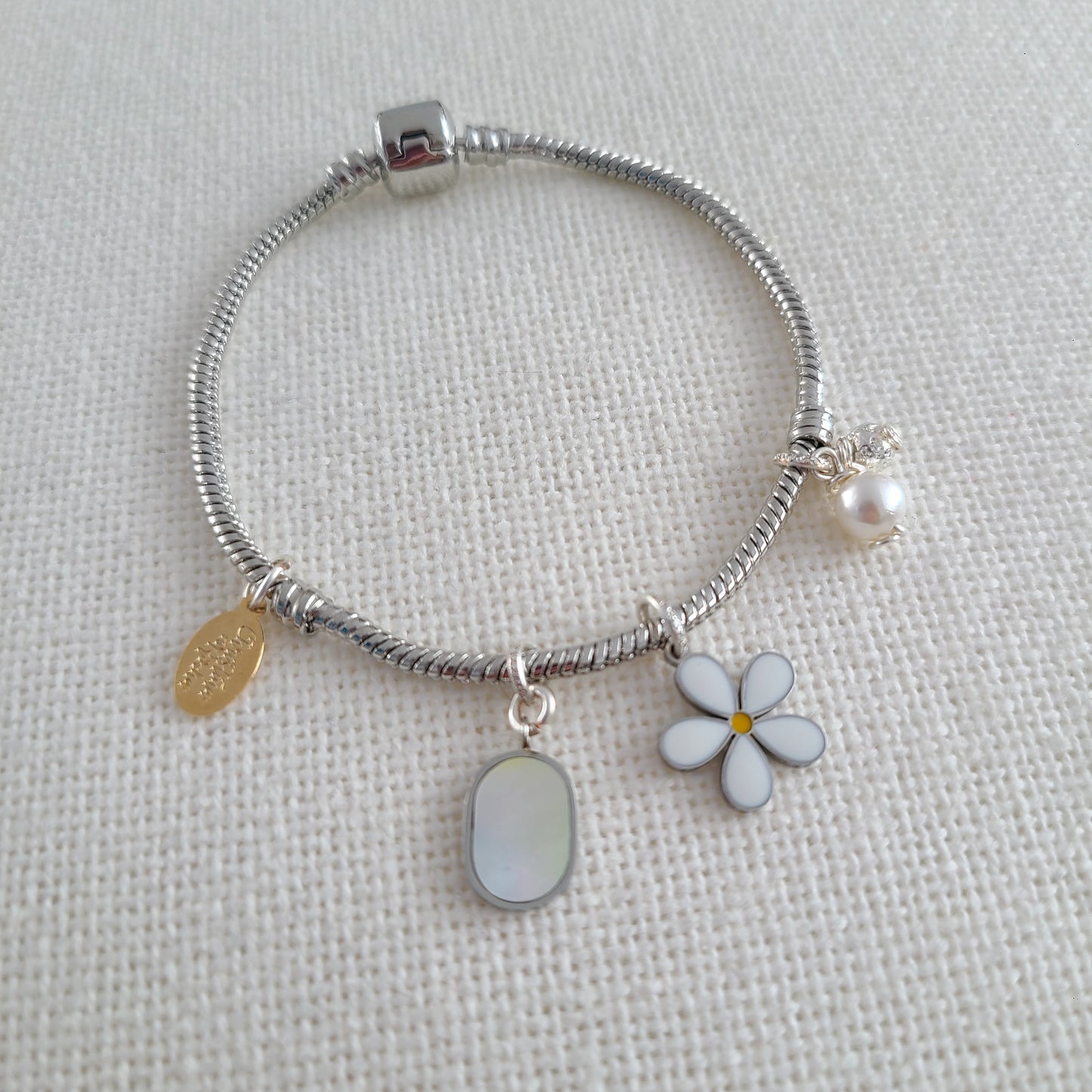 Bracelet Fleur en Argent