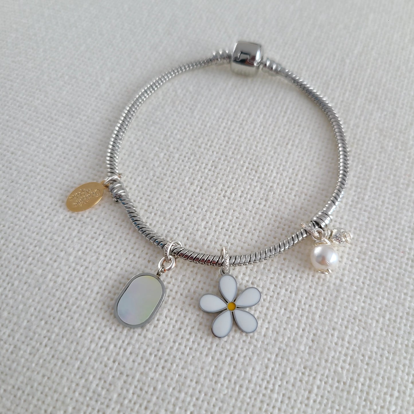 Bracelet Fleur en Argent