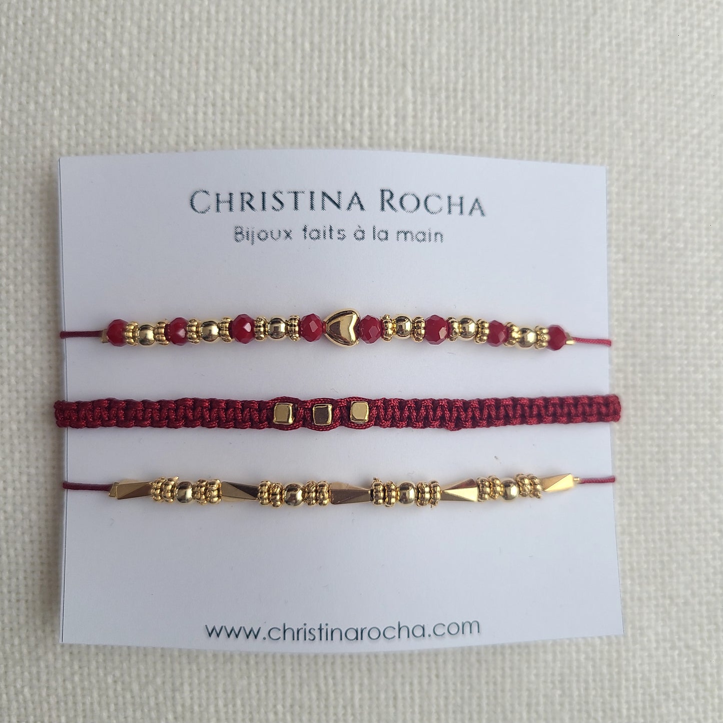 Escarlata Trio Bracelets