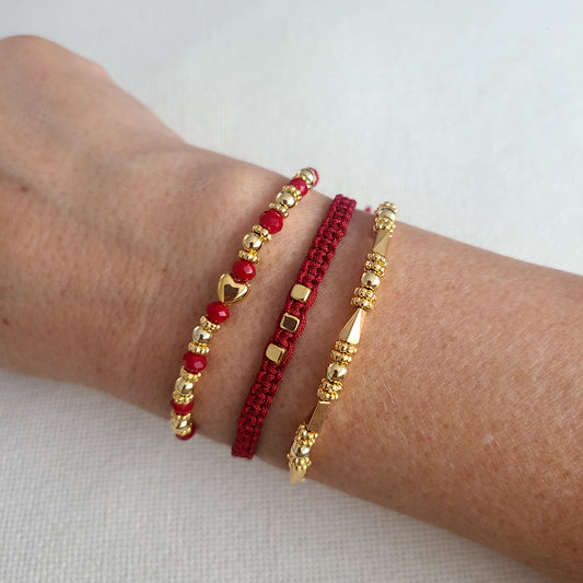 Escarlata Trio Bracelets