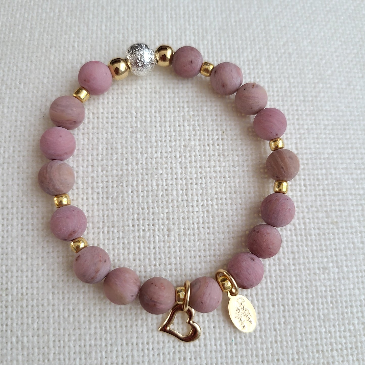 Heart Rose Bracelet