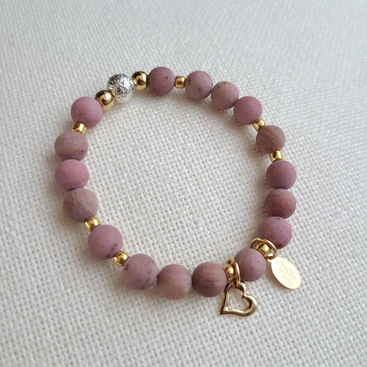 Heart Rose Bracelet