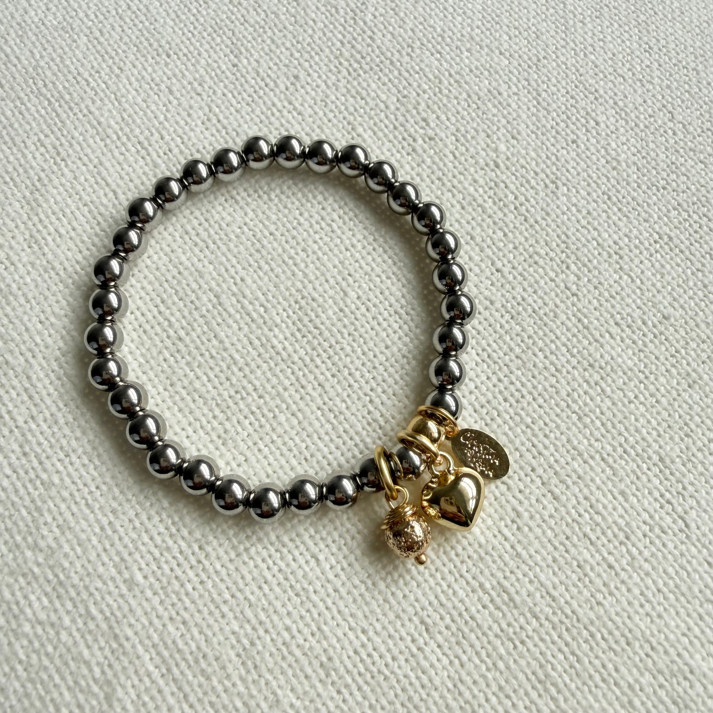 Heart Duo Silver Bracelet