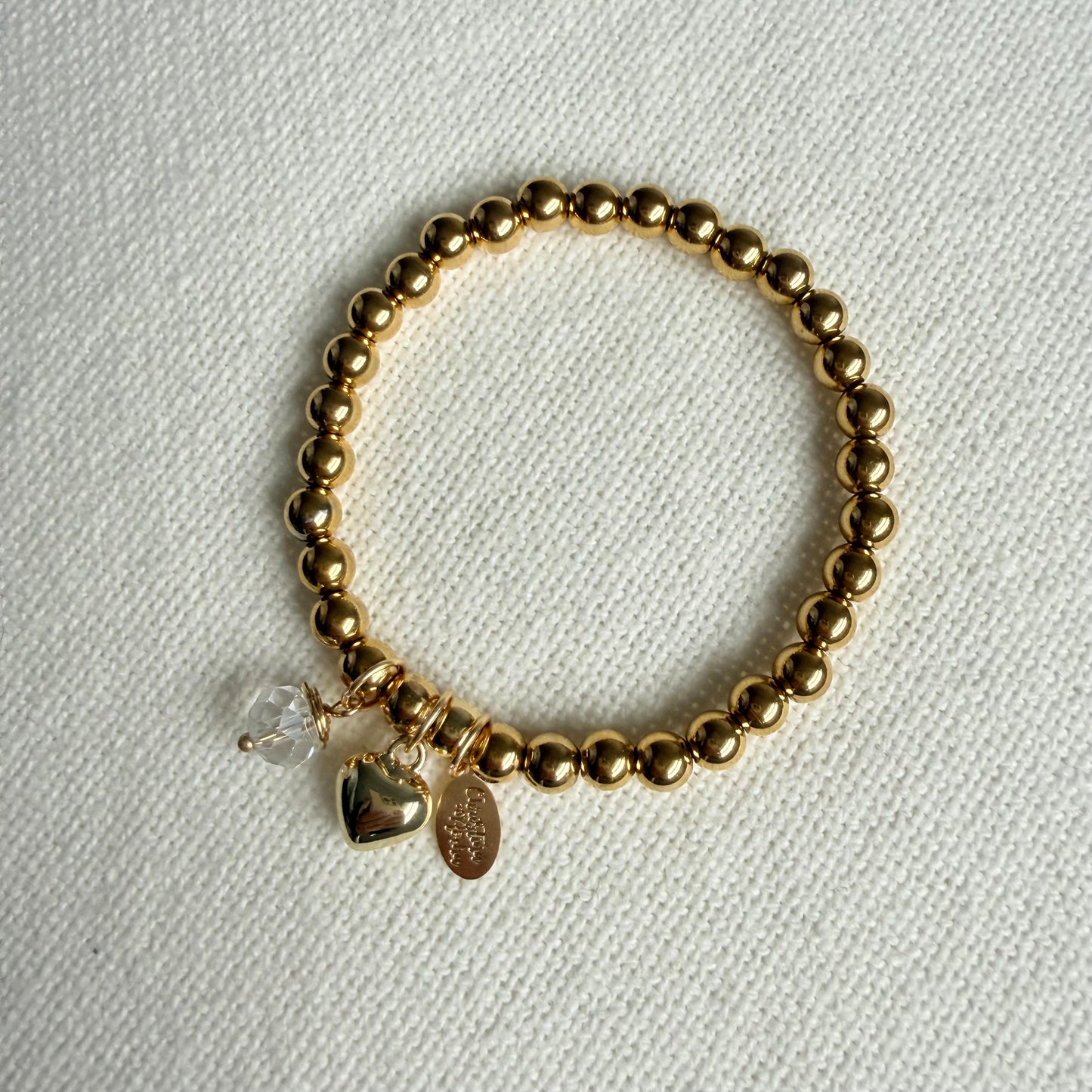 Heart Duo Gold Bracelet