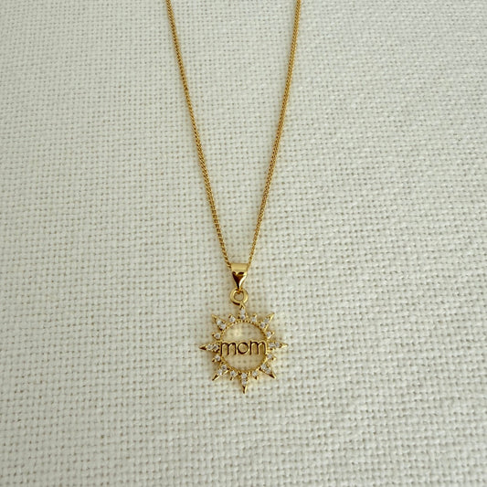 Mom Crystal Glow Necklace