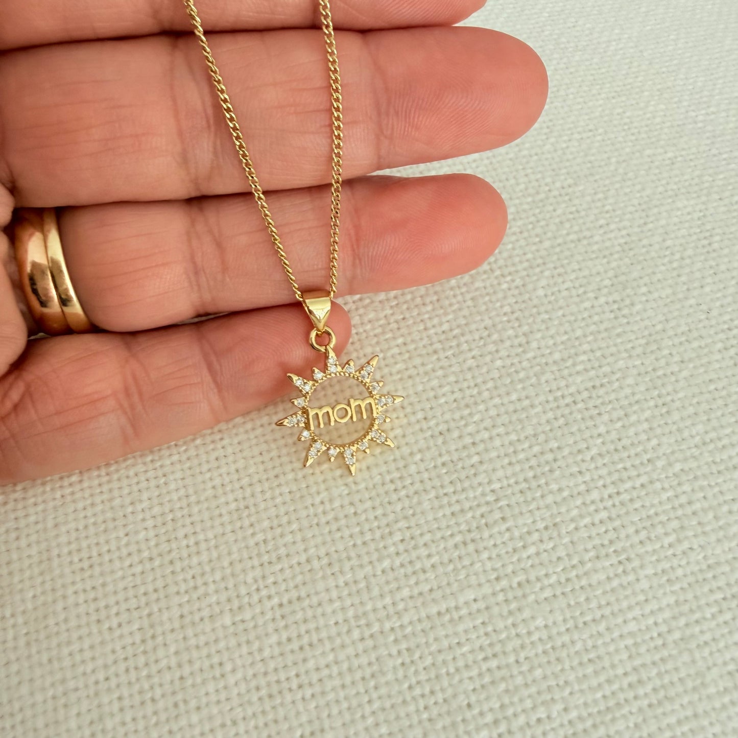 Collier Lumineux Cristal Maman