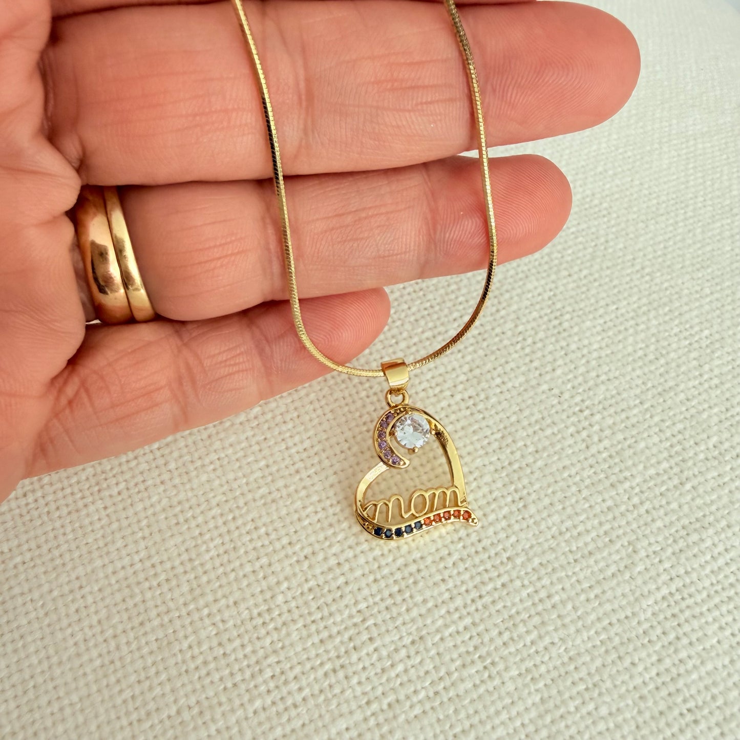 Collier maman en or
