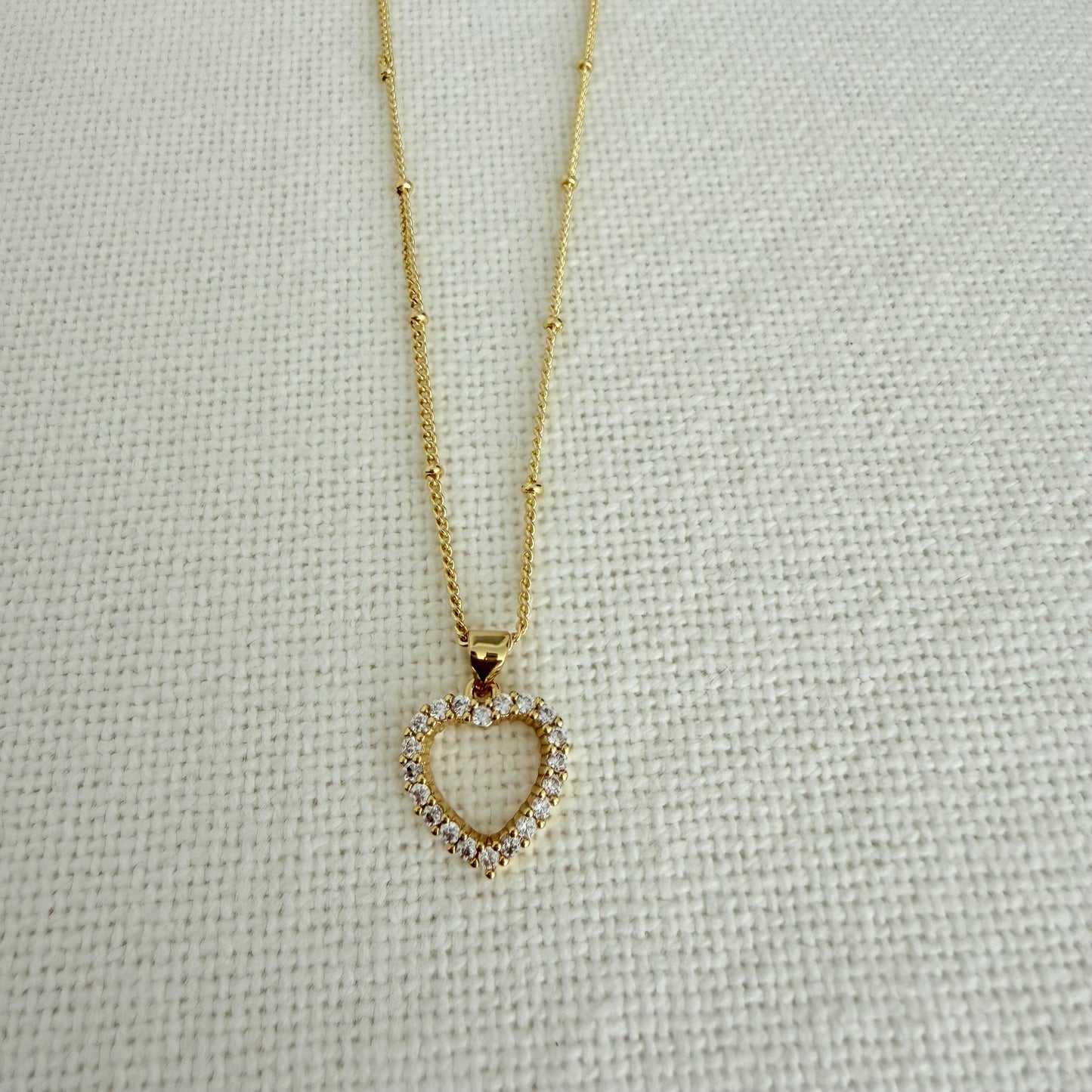 Collier Cœur Étincelant