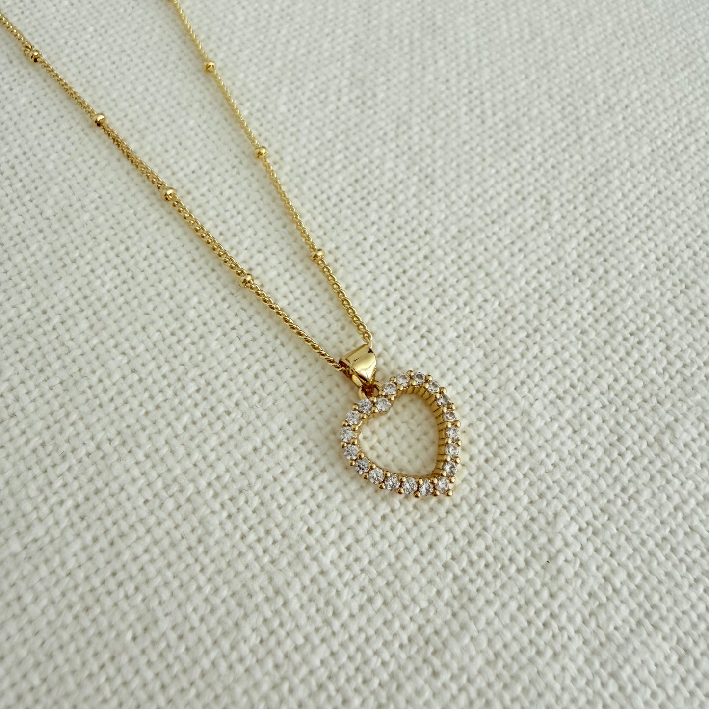 Collier Cœur Étincelant