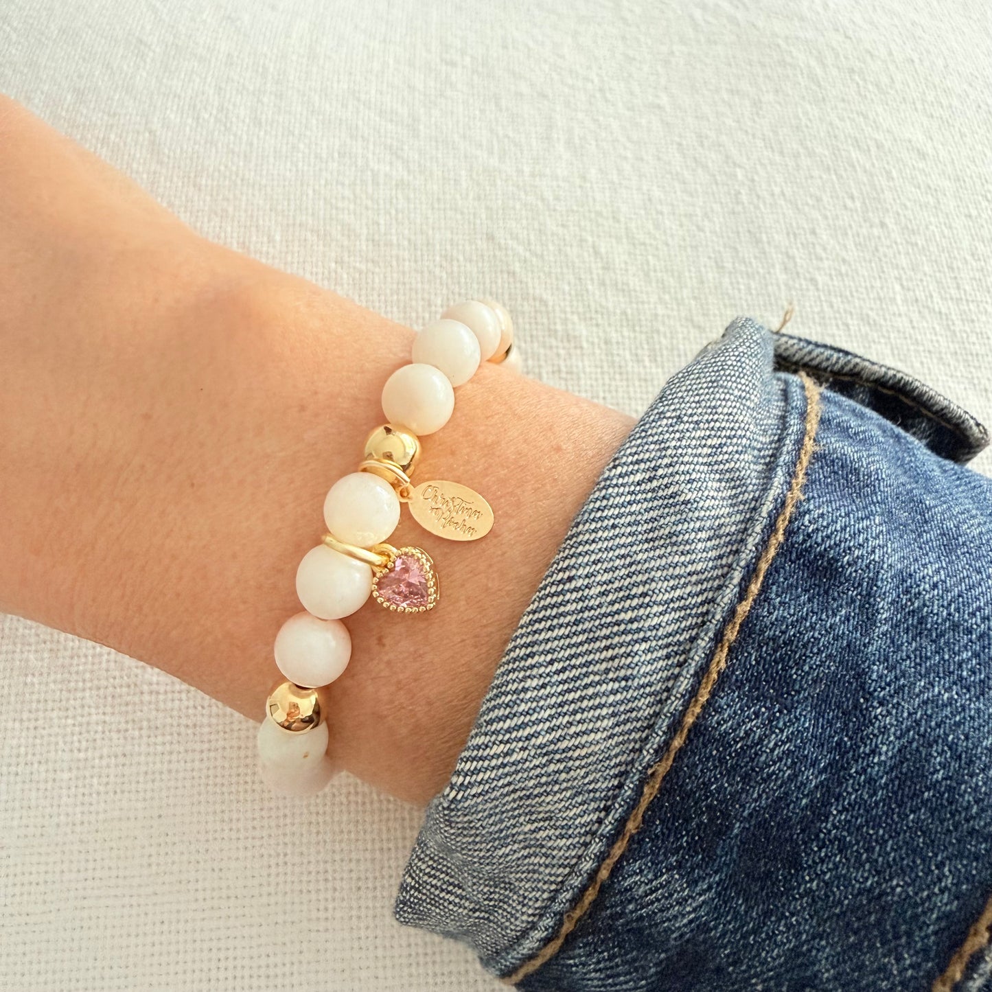 Bracelet Amour – Rose pâle