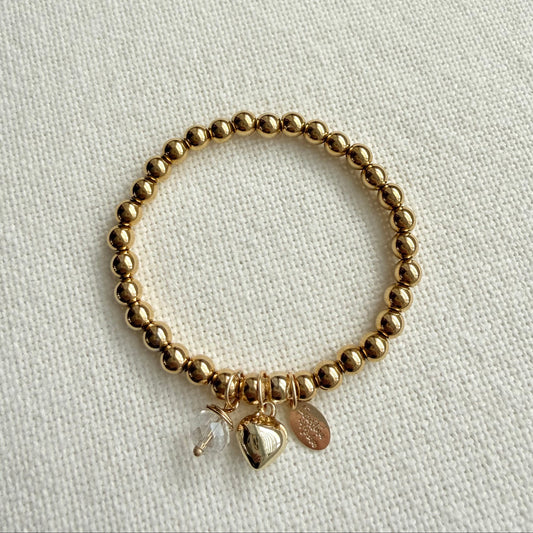 Heart Duo Gold Bracelet
