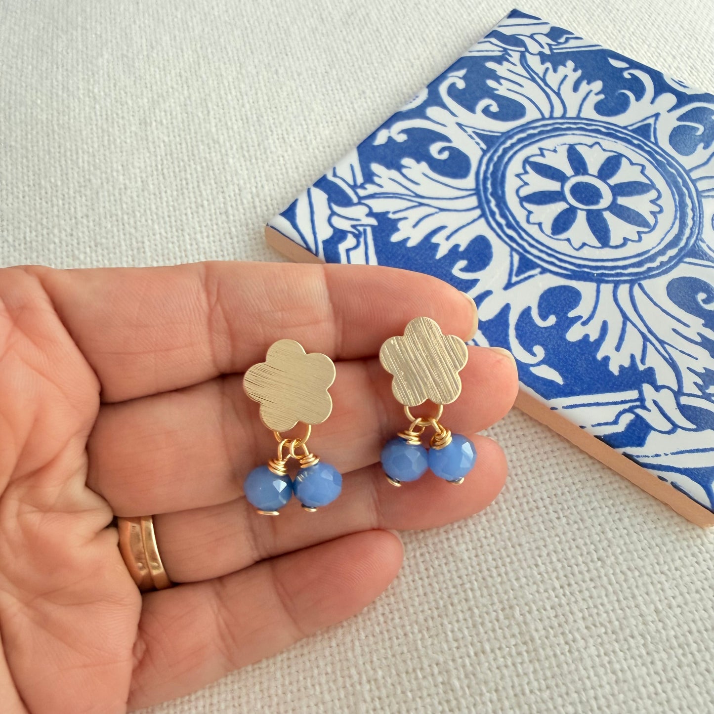 Azulejos Earrings Lagos