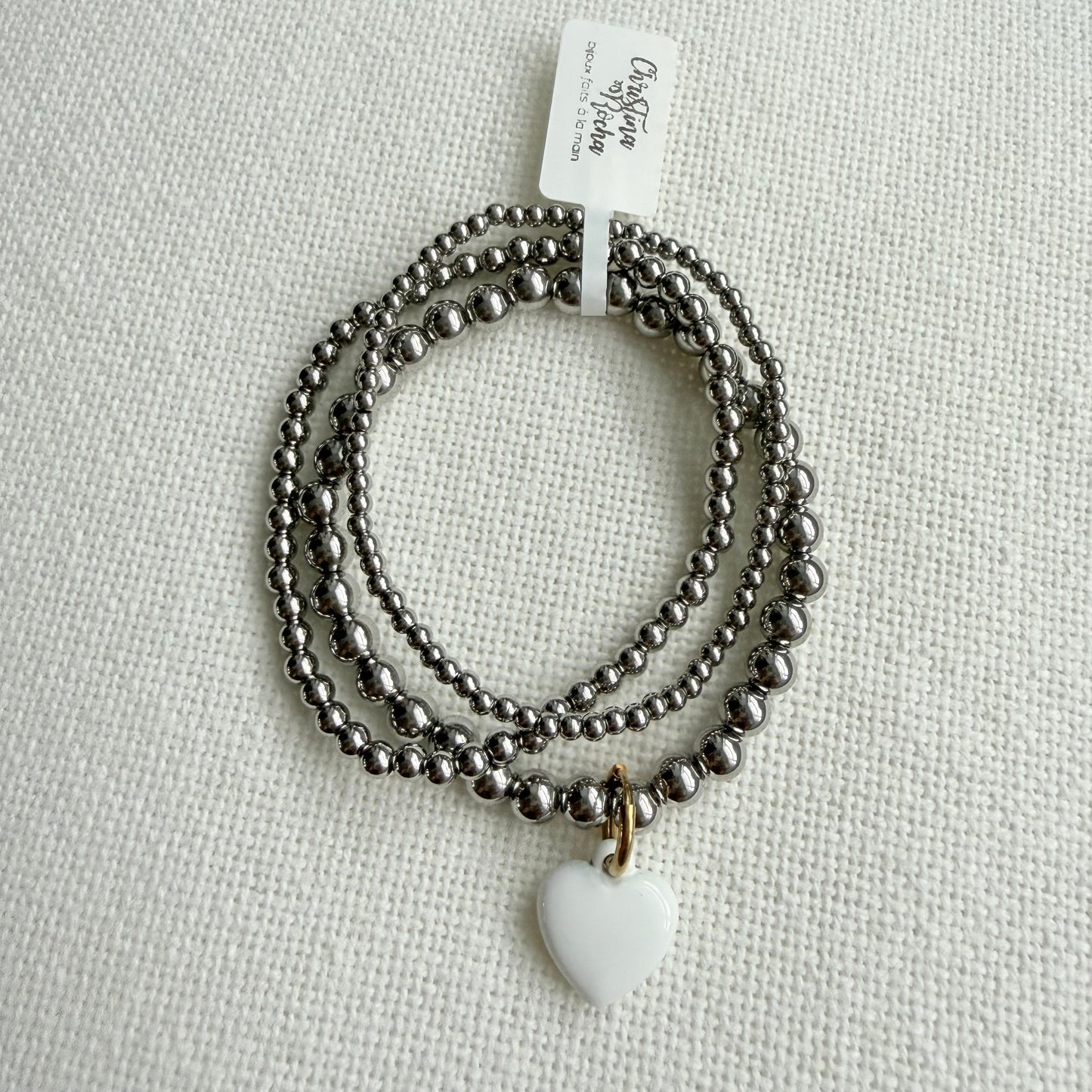 Delicate Trio Bracelet Set – Silver