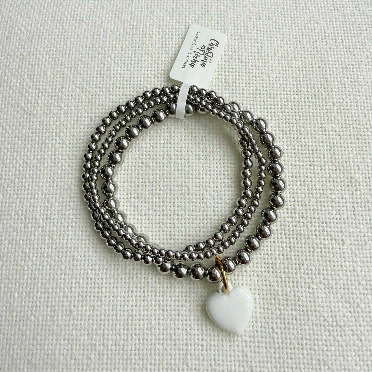 Delicate Trio Bracelet Set – Silver