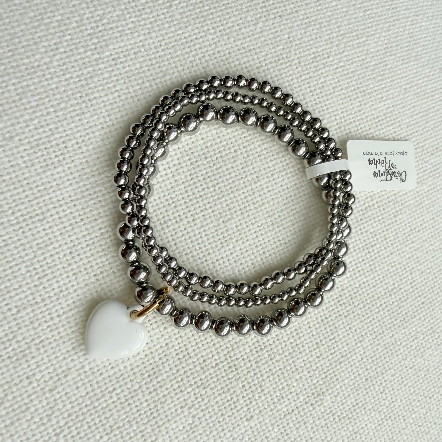 Delicate Trio Bracelet Set – Silver