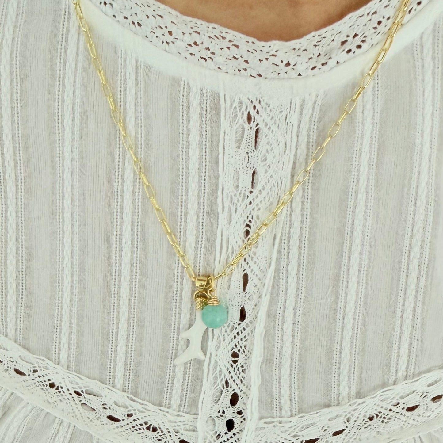 White Coral Necklace