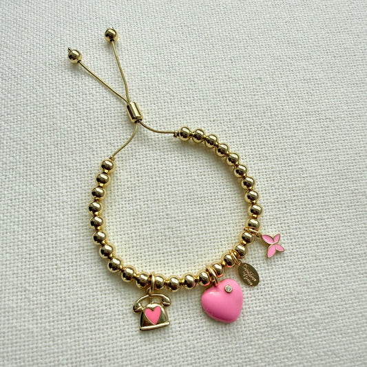 Pink Charm Bracelet
