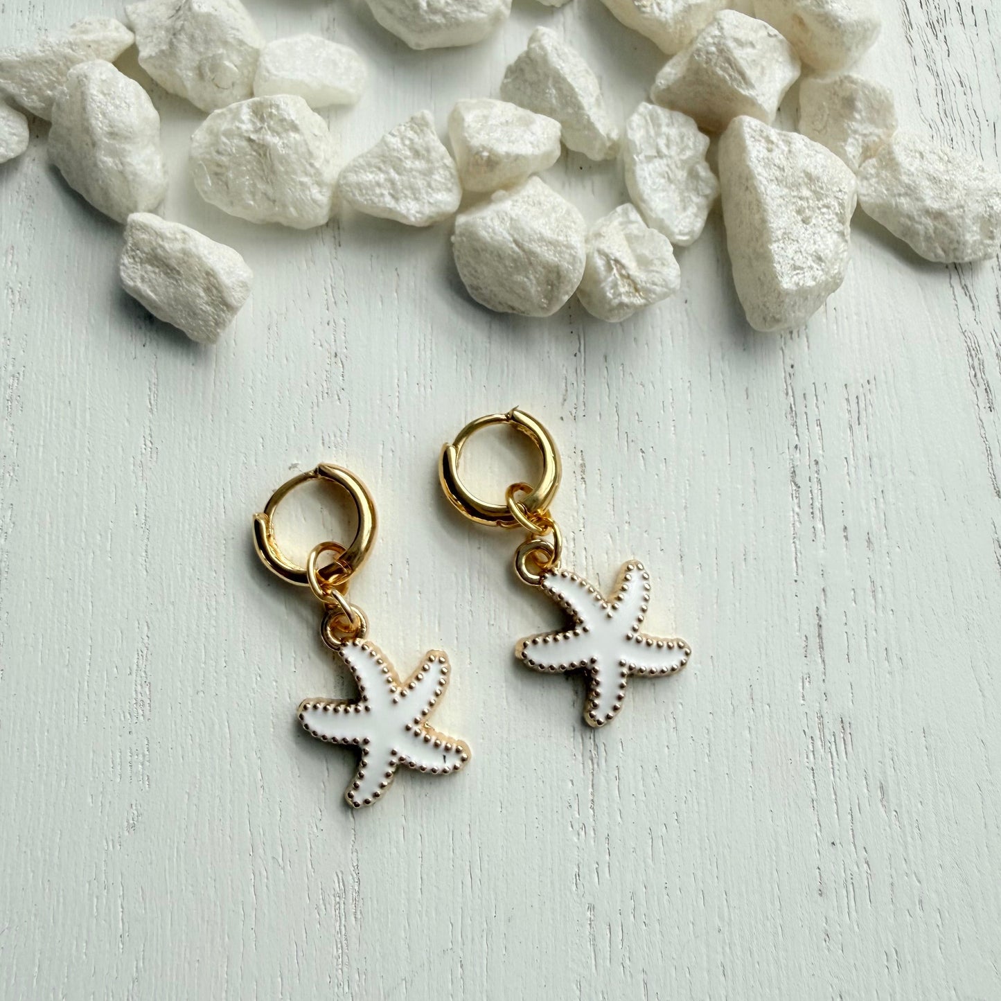 Starfish Hoop Earrings